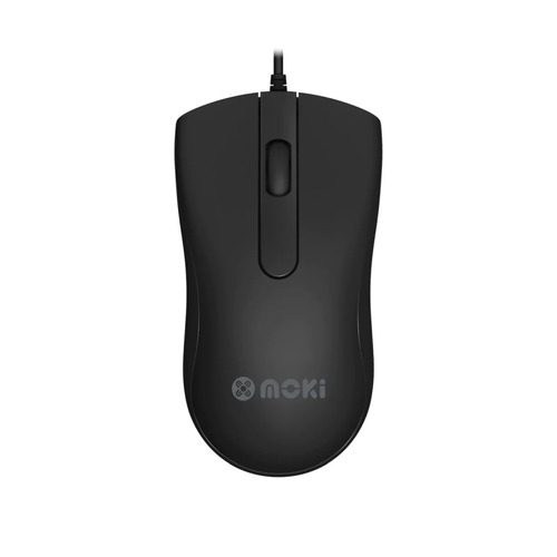Moki Wired  Optical Mouse - Black