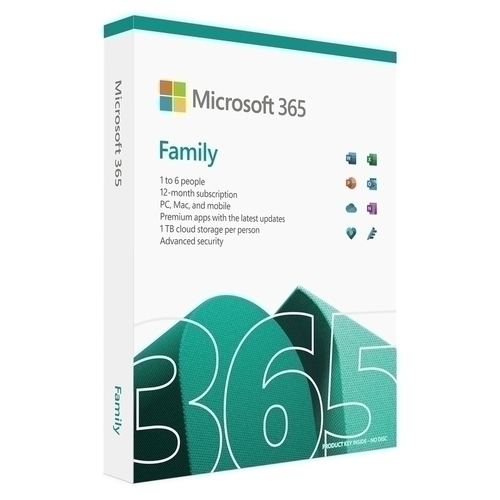 Microsoft 365 Family - One Year Subscription