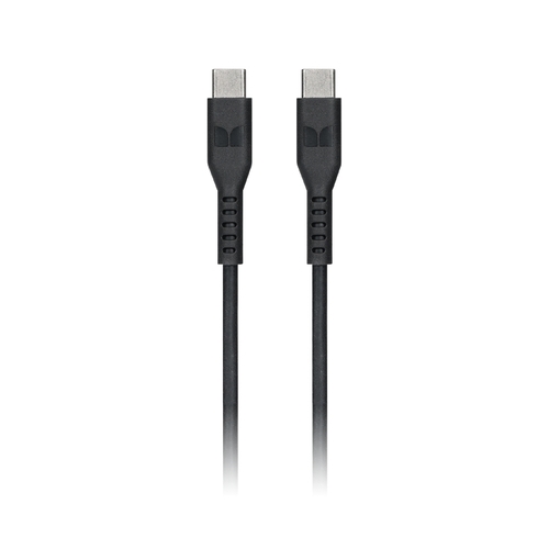 Monster USB-C to USB-C Thermo Plastic Elastometer Cable - Black 1.2m