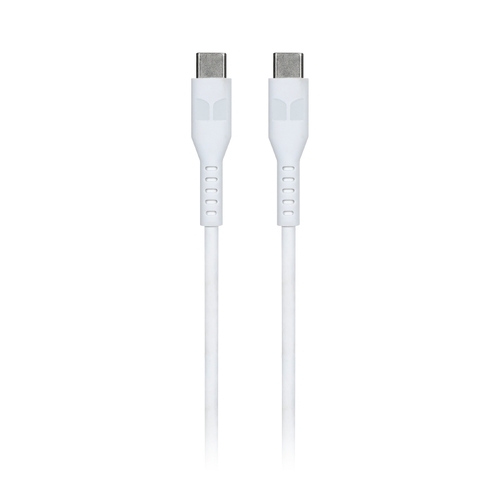 Monster USB-C to USB-C Thermo Plastic Elastometer Cable - White 1.2m