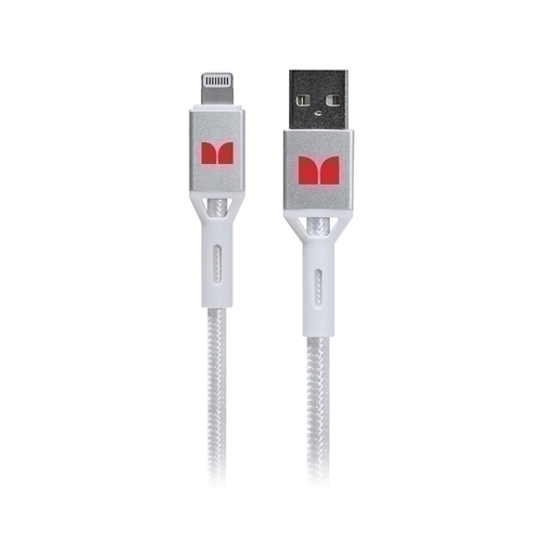 Monster Lightning to USB-A Braided Cable - White 2m