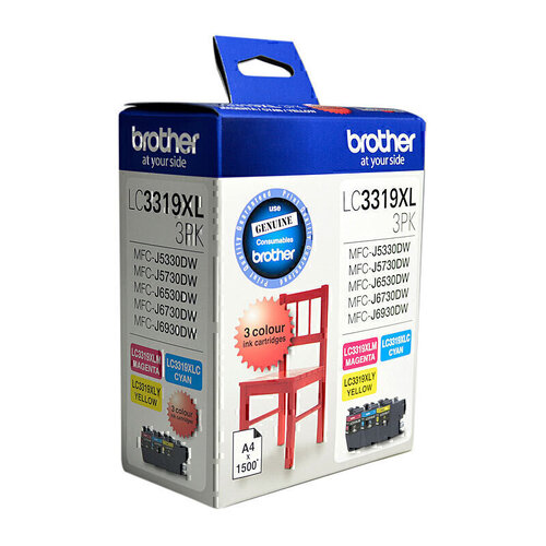 Genuine Brother LC3319XL CMY Colour Pack