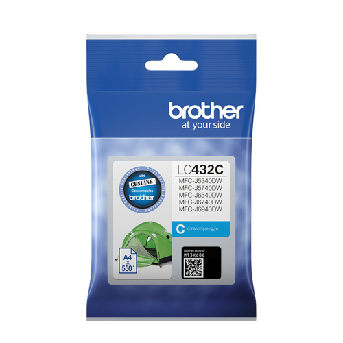 Genuine Brother LC432 Cyan