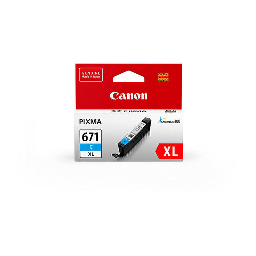 Genuine Canon CLI 671 XL Cyan