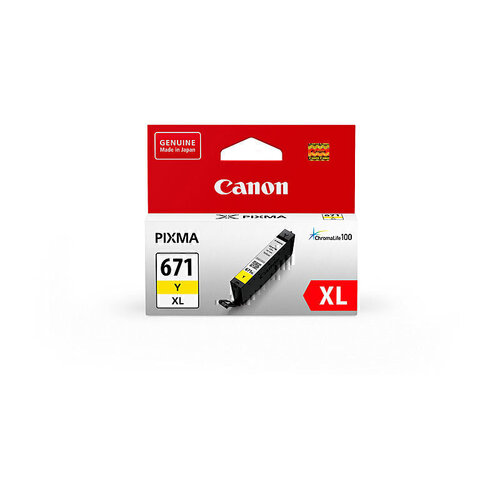 Genuine Canon CLI 671 XL Yellow