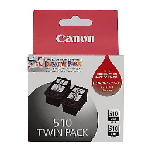 Genuine Canon PG510 Black Twin Pack
