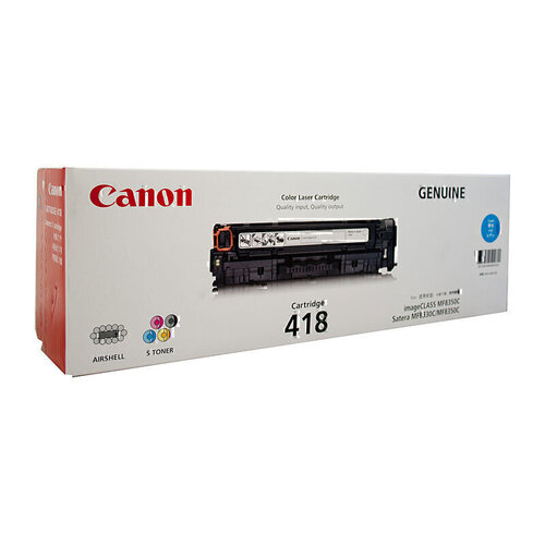 Genuine Canon CART418 Cyan Toner