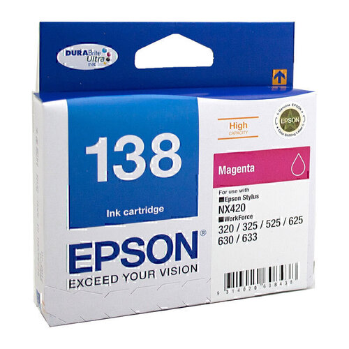 Genuine Epson 138 Magenta