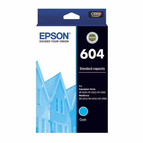 Genuine Epson 604 Cyan