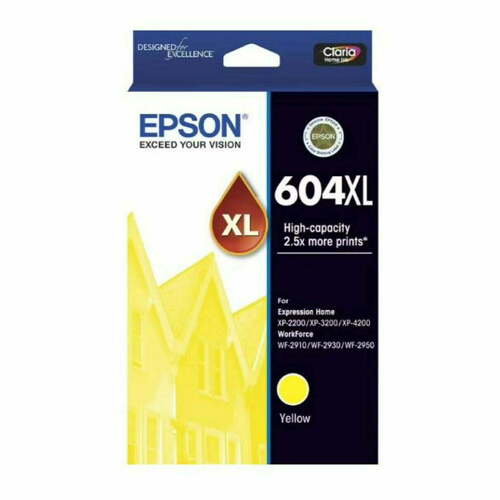 Genuine Epson 604 XL Yellow