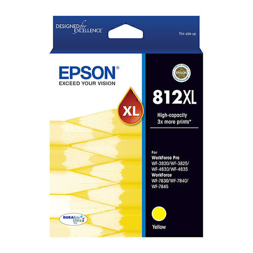 Genuine Epson 812XL Yellow