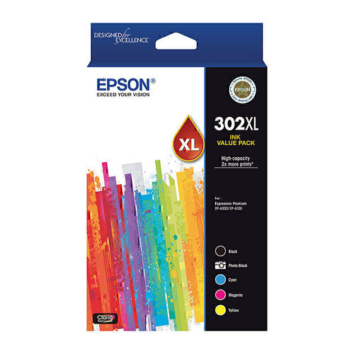 Genuine Epson 302XL Value Pack