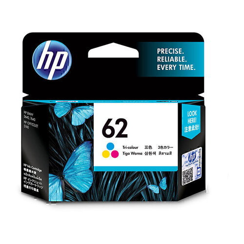 Genuine HP 62 Colour