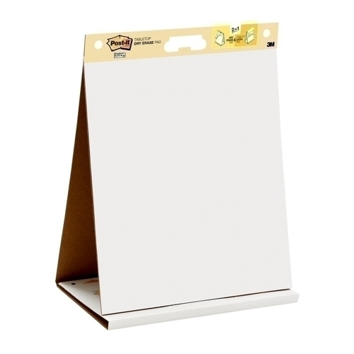 Post-It 563DE Super Sticky Table Top Easel Pad with Dry Erase 508 x 584mm