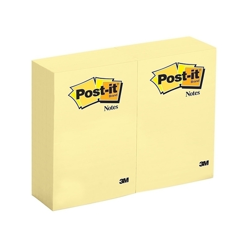 Post-It Notes Canary Yellow 101 x 152mm 12-Pack