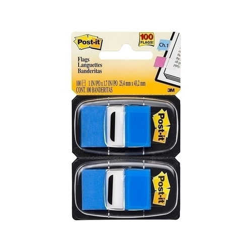 Post-It Flags Blue 25 x 43mm 2-Pack - Box of 6