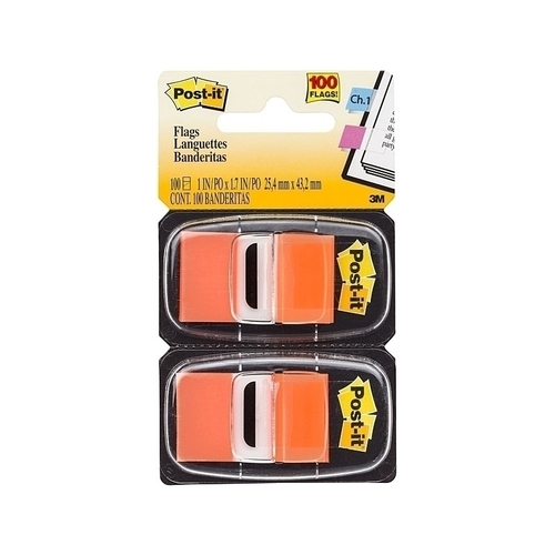 Post-It Flags Orange 25 x 43mm 2-Pack - Box of 6