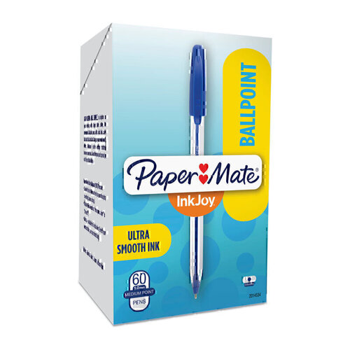 Paper Mate InkJoy Capped Ballpoint Pen Blue - Box of 60