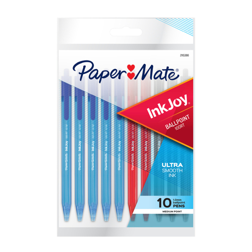 Paper Mate InkJoy Retractable Ballpoint Pen 1.0mm Fashion Assorted 10-Pack - Box of 12 (120 Pens)