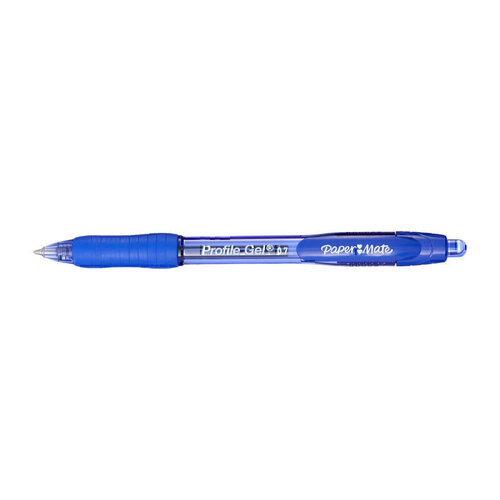 Paper Mate Profile RT 0.7mm Gel Pen Blue - Box of 12