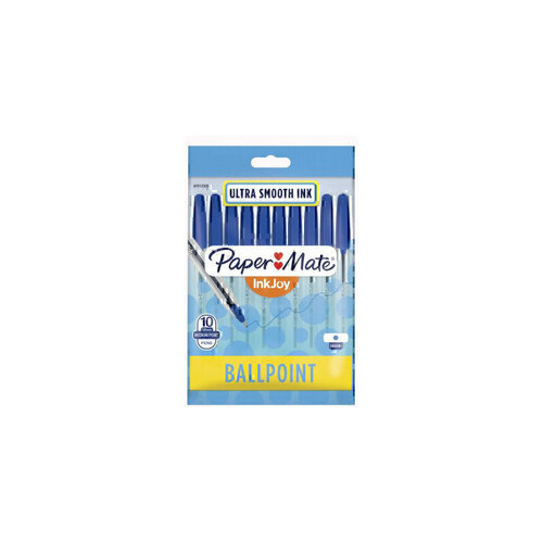 Paper Mate InkJoy Capped Ballpoint Pen Blue 10-Pack - Box of 12