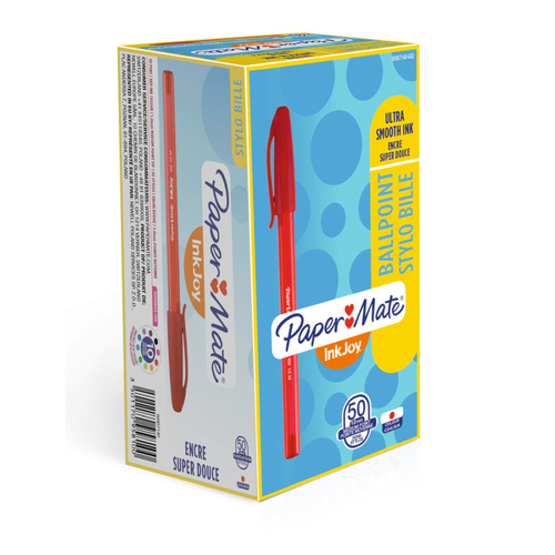 Paper Mate InkJoy Ballpoint Pen Red - Box of 50