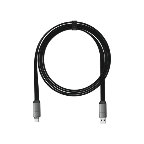 RollingSquare inCharge 6 Max 1.5 Metre Six-in-One Charging Cable - Black