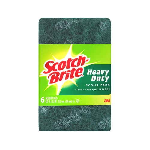Scotch-Brite Heavy Duty Scourer 6-Pack - Box of 5