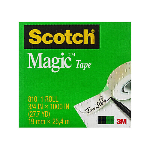 Scotch Magic Invisible Tape 19 mm x 25.4 m 4-Pack