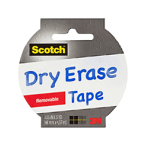 Scotch Dry Erase Tape 48mm x 4.6M - Box of 6