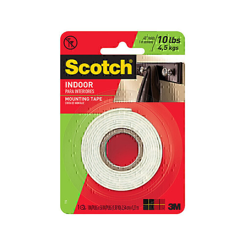 Scotch Mounting Tape Indoor 250mm x 1.27M - Box of 6