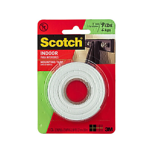 Scotch Mounting Tape Indoor 130mm x 1.9M - Box of 6