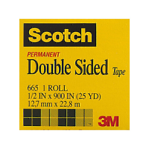 Scotch Double Sided Tape 12mm x 22.8M 12-Pack