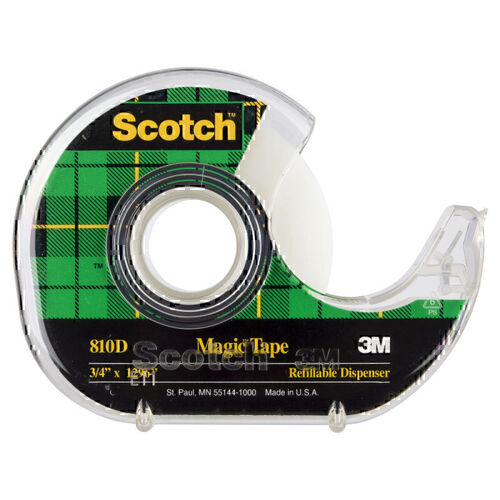 Scotch Magic Tape 810 Dispenser 19mm x 33M 6-Pack