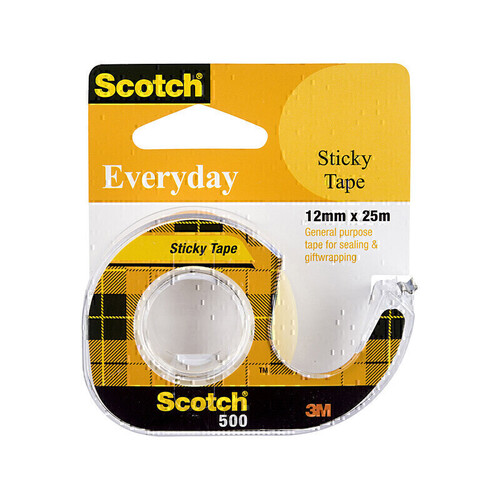Scotch Sticky Tape 12mm x 25M 12-Pack