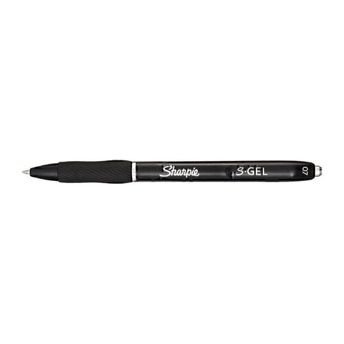 Sharpie Gel Retractable 0.7mm Gel Pen Black - Box of 12