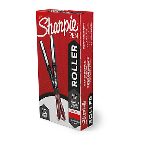 Sharpie Rollerball 0.7mm Arrow Point Red - Box of 12