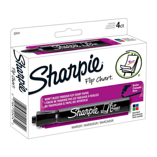 Sharpie Flip Chart Markers Business Assorted 4-Pack