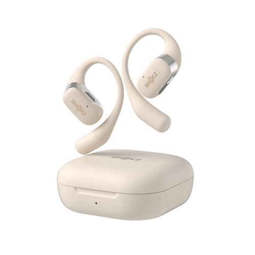 SHOKZ OpenFit Open Ear True Wireless Bone Conduction Earbuds - Beige